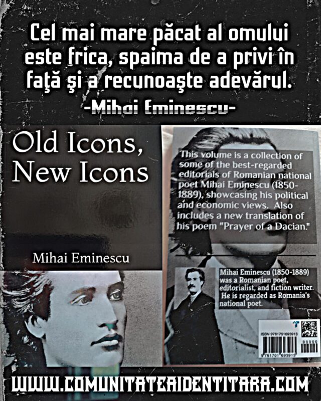 Recenzie "Old Icons New Icons" - Carte despre Mihai Eminescu